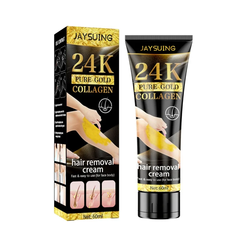 

Depilatory Effective Collagen Smooth Hand Leg Armpit 24K Gold Hair Removal