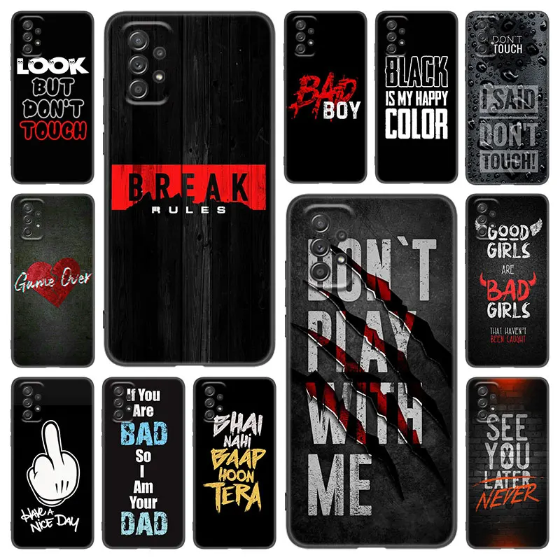 Чехол для телефона с некоторыми плохими словами для Samsung Galaxy A21, A30, A50, A52 S, A13, A22, A32, A33, A53, A73, Φ, A11, A12, A31, A51, A70, A71, A72, чехол