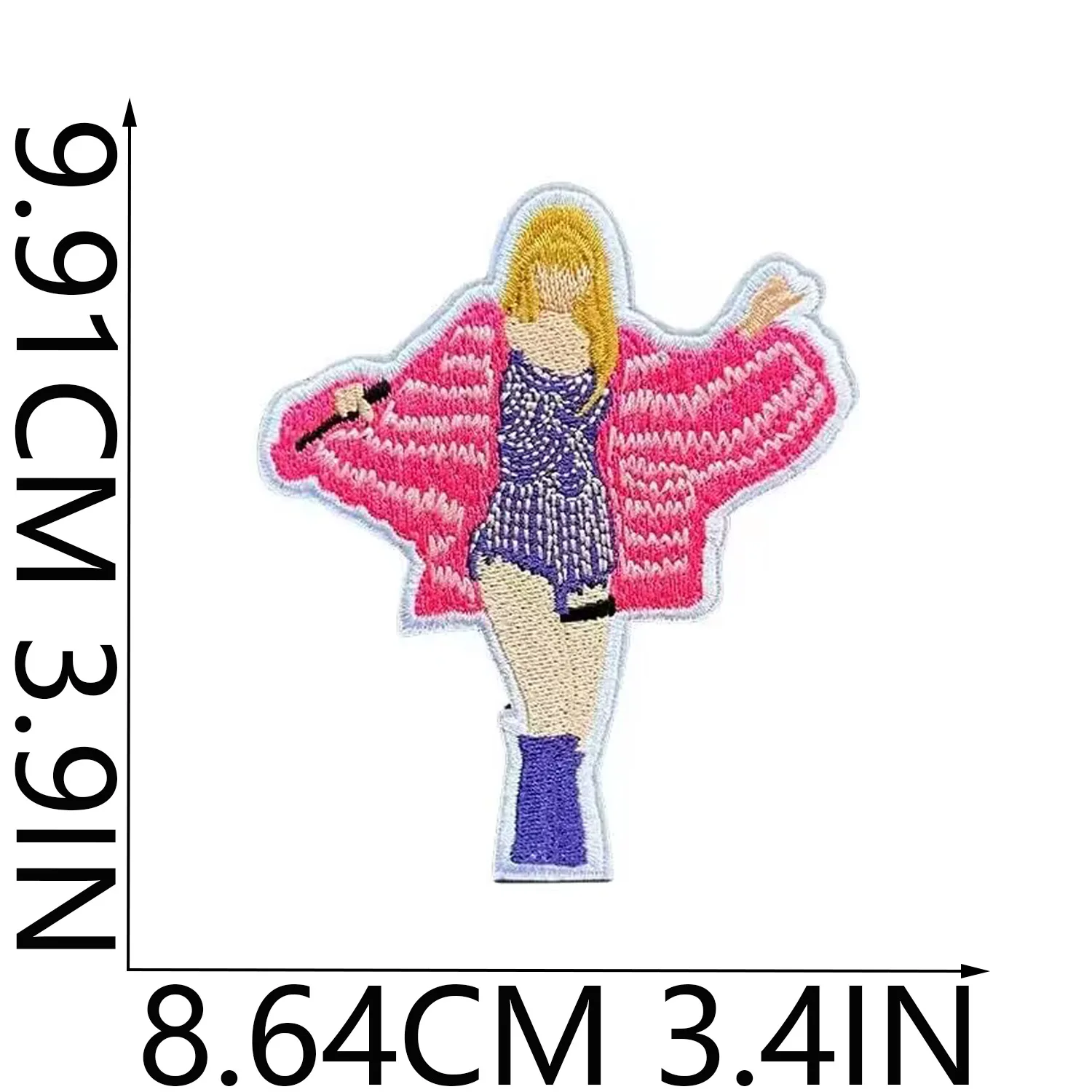 Мультяшные вышитые нашивки для одежды термоклейкие американские поп-певицы