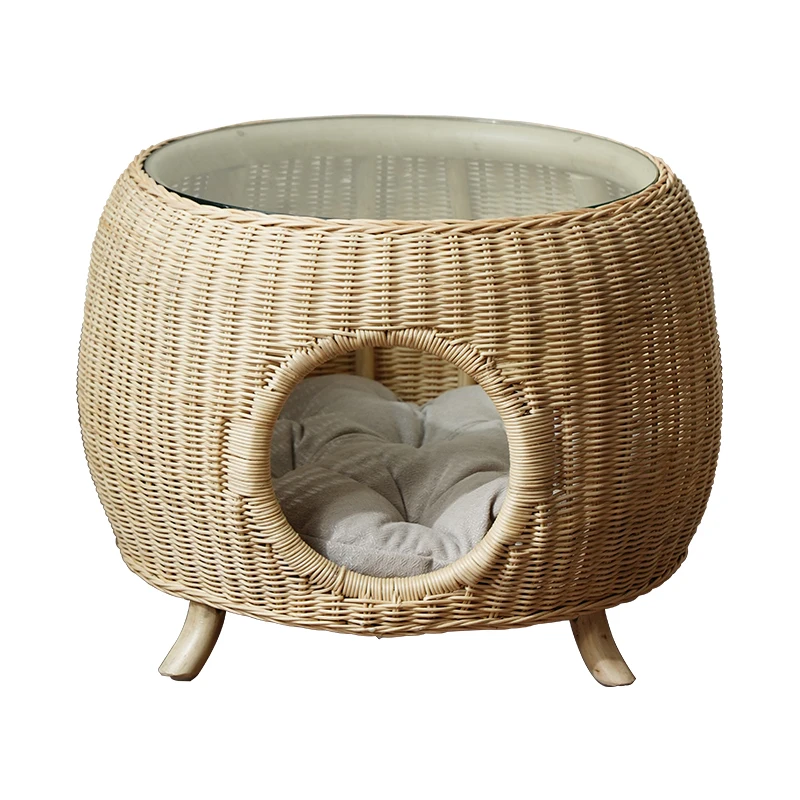 

XK Nordic Style Coffee Table Small Apartment Living Room Simple Modern Creative Cat Shared round Table