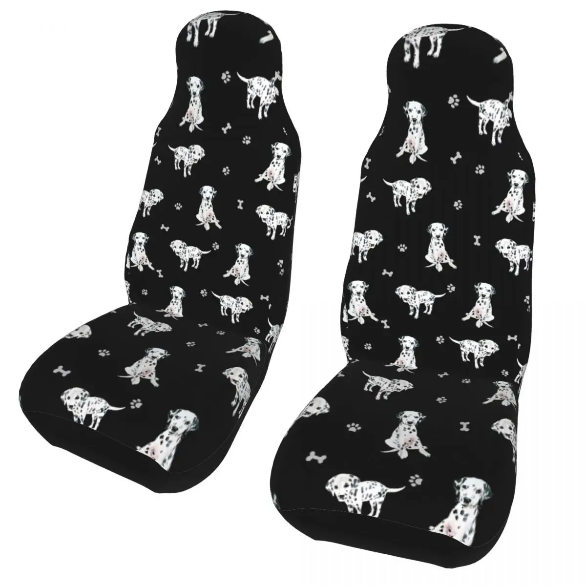 

Cute Dalmatian Cartoon Spot Dog Universal Car Seat Cover Four Seasons Travel Car Seat Mat Polyester Fishing