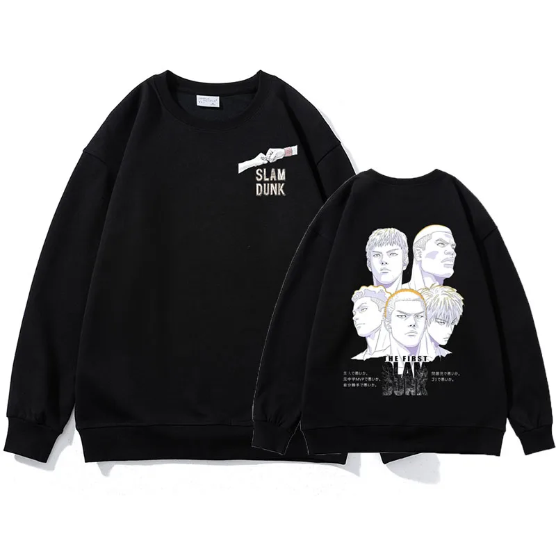 

Новинка 2023, Мужская толстовка Slam Dunk Sakuragi Hanamichi с круглым вырезом и длинным рукавом, повседневная верхняя одежда