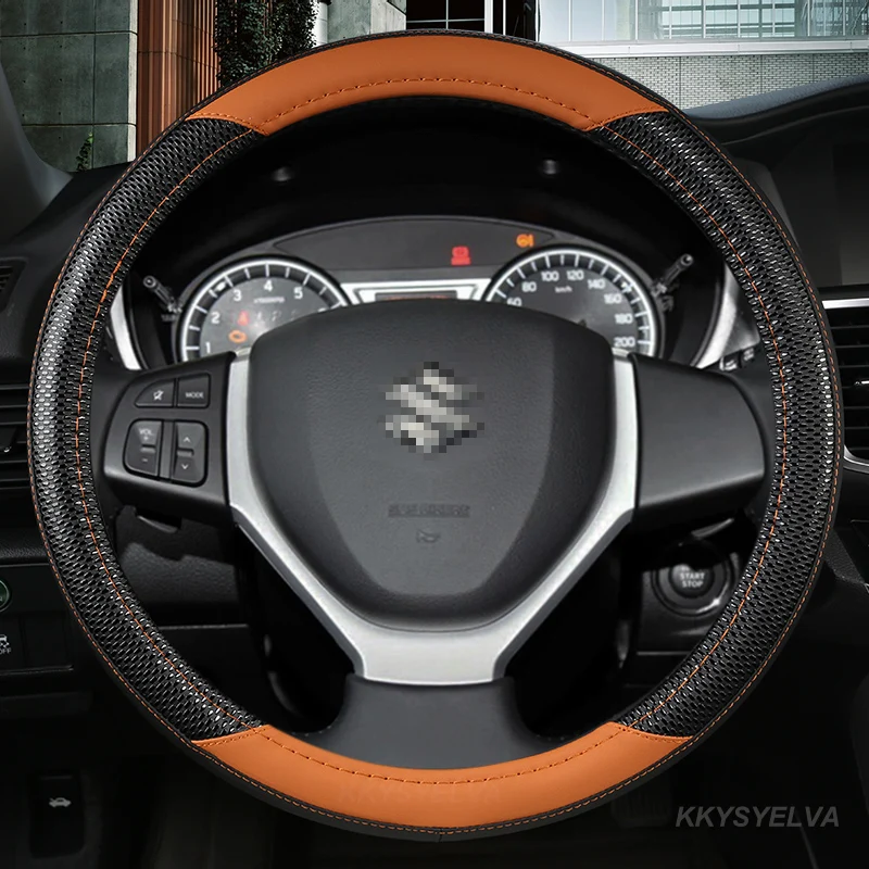 

Чехол на Автомобильный руль 38 см 15 дюймов для Suzuki Alivio/Ciaz Baleno Celerio Jimny SX4 S-Cross Grand Vitara Aerio Kizashi Liana