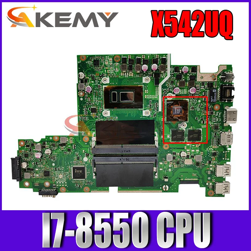 

FOR ASUS X542U X542UQ MOTHERBOARD I7-8550 60NB0FD0-MB2000