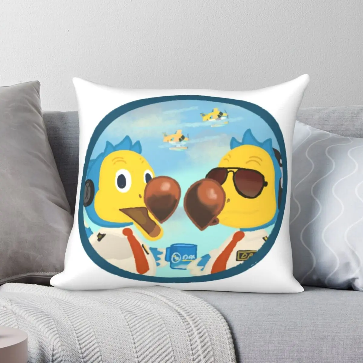 

Чехол для подушки Orville And Wilbur, полиэстеровый льняной бархатный чехол с принтом на молнии, декоративный чехол для подушки, наволочка для комнаты