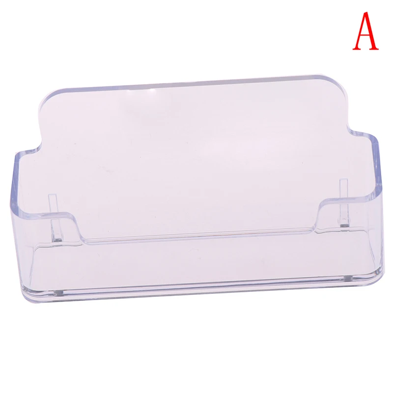 

Desktop Office Business Card Holder Stand Clear Transparent Acrylic Counter Top Display Stand Desk Accessories