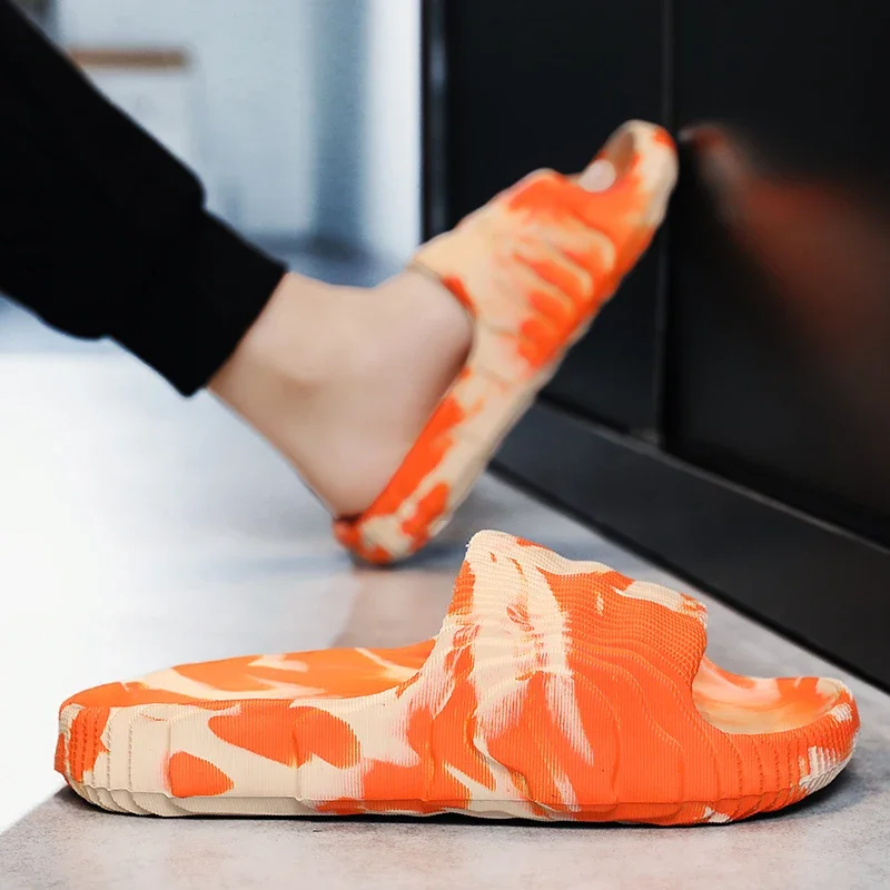 Мягкие шлепанцы для свадьбы пляжная обувь на толстой подошве роскошные