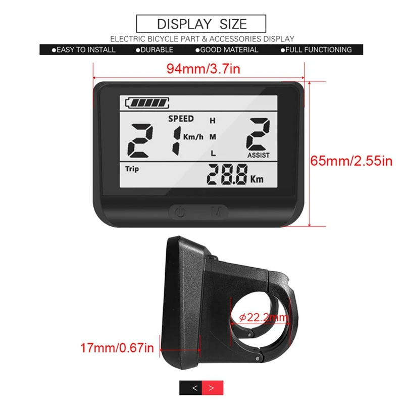 ЖК-дисплей для горного велосипеда Bafang BBS01 BBS02 BBSHD 24/36/48 в 760 с средний мотор