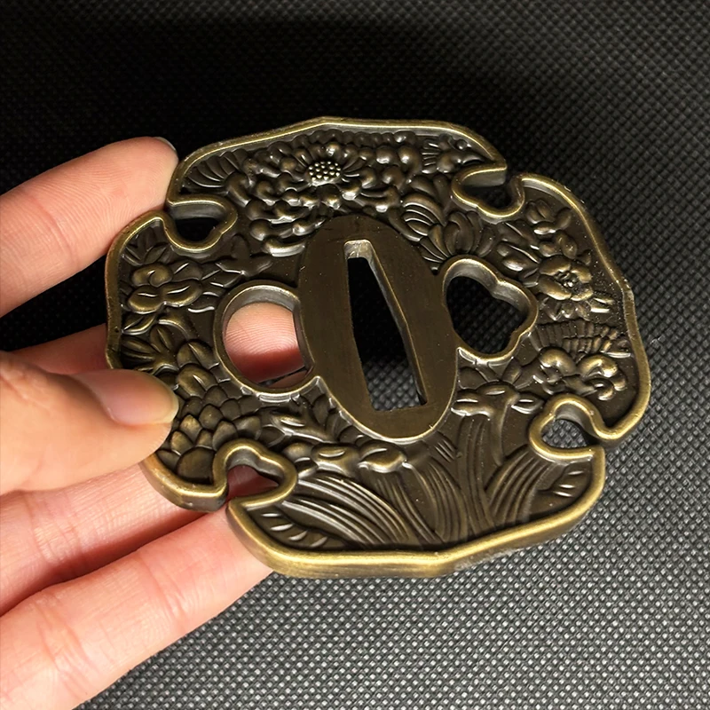 Красивый сплав Tsuba для японского меча Катана Вакидзаси Тайчи хороший самурайский