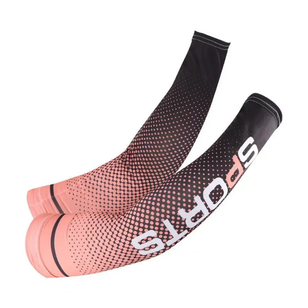 

1 Pair Comfortable Sports Sleeves Good Skin-touch Efficient Thermal Insulation Anti-UV Printing Ice Sleeves Riding Accessories
