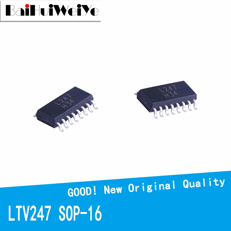 

10 шт./лот LTV-247 LTV247 L247 SOP16 SOP-16 SMD новый оригинальный IC хорошее качество фотоэлектрический соединитель изолятор выходной транзистор