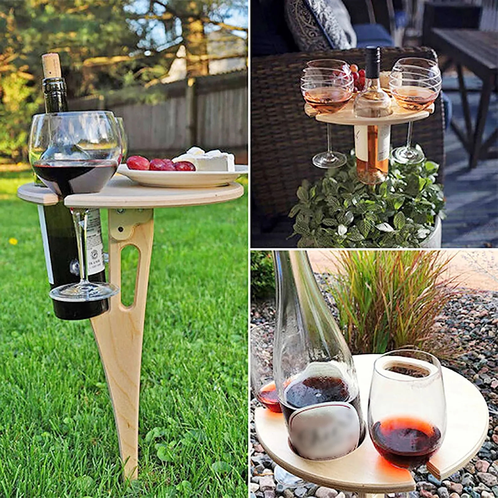 

Корзина для кошек Рождественский винный стол деревянный стол открытый пиво и вино круглый портативный винный стол складной винный держате...