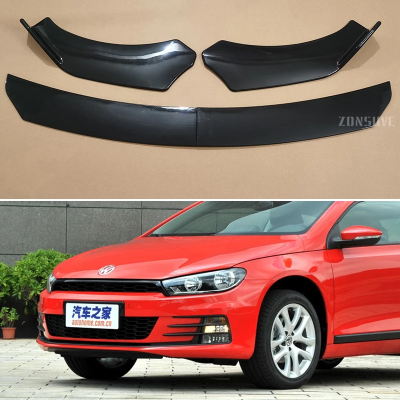 Распределитель губ переднего бампера для Volkswagen VW Scirocco 2009-2024 года аксессуары