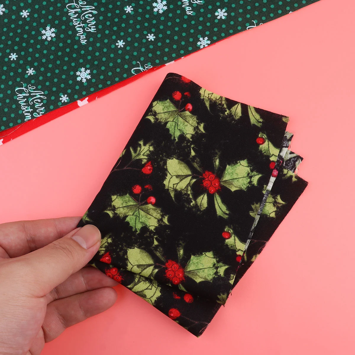 

Fabric Christmas Cotton Cloth Squares Patchwork Quilting Sheet Bundlespiece Sewing Craft Fabrics Christams Square Tablecloth