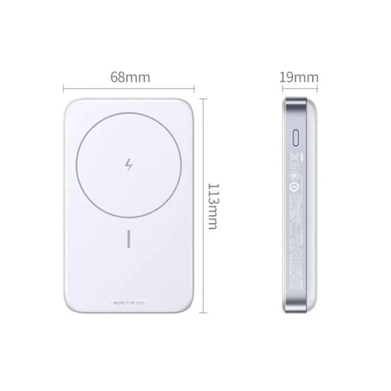 UGREEN 10000 мАч Магнитный аккумулятор Power Bank 3 порта Складное беспроводное