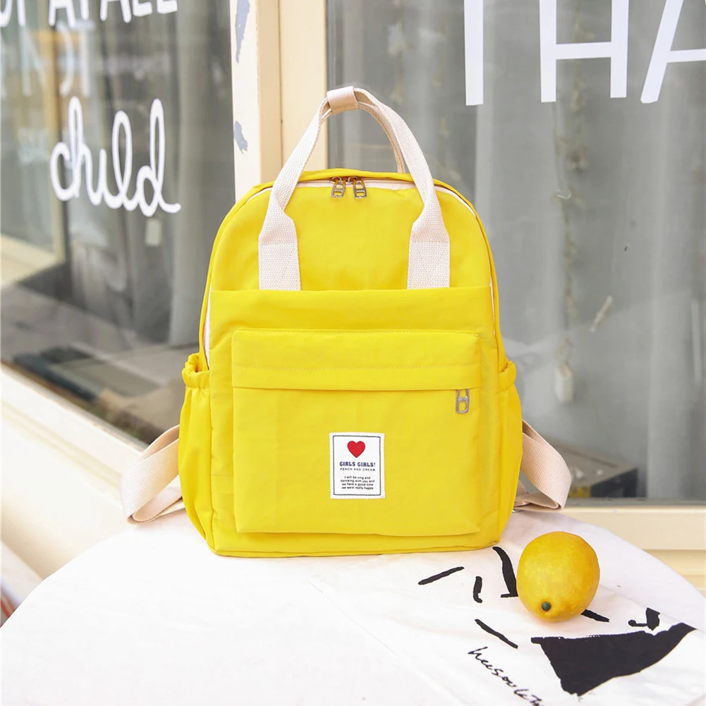 

Простая нейлоновая сумка через плечо в стиле преппи, Детские многоразовые Экологически чистые повседневные Рюкзаки, Женская дорожная вмес...