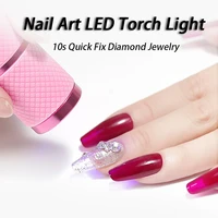 ultraviolet light therapy lamp nail polish special 9 led flashlight portable nail dryer nail fast fixing diamond accessories