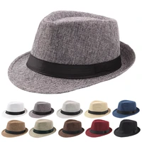 gentleman bowler hats fashion retro men fedoras adult bowler hats classic chapeau male sun hats outdoor old man wide brim hat