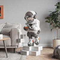 creative astronaut large floor decoration home accessories figurines for interior nordic living room resin ornament sculptures