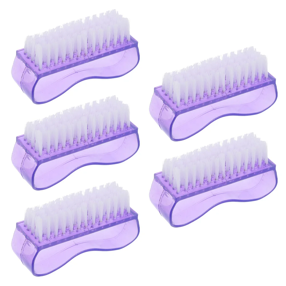 

5pcs Simple Nail Dust Cleaning Brush Nail Dust Brush Manicure Cleaner Brush Fingernail Brush Nail Cleaning Brush