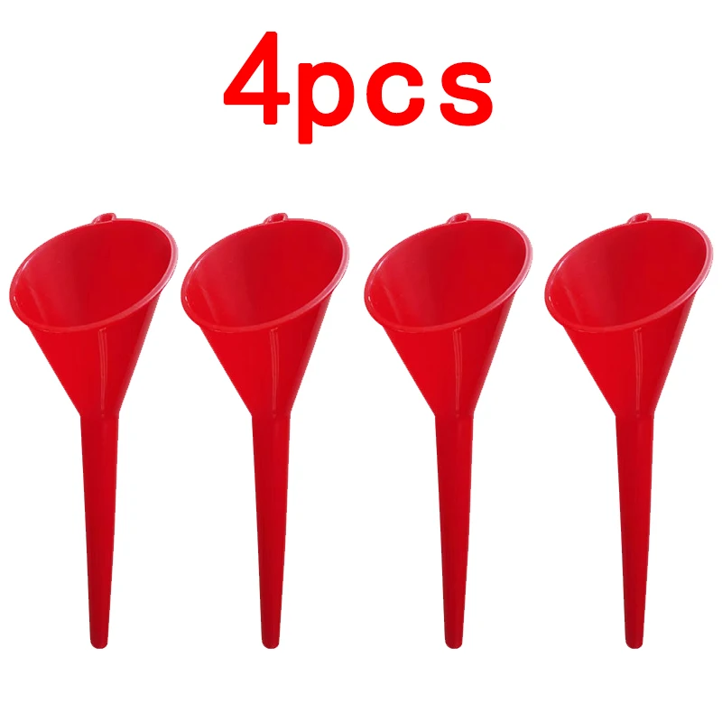 

4 Упаковки Пластиковых Воронок Для Заливки Масла С Длинным Стержнем