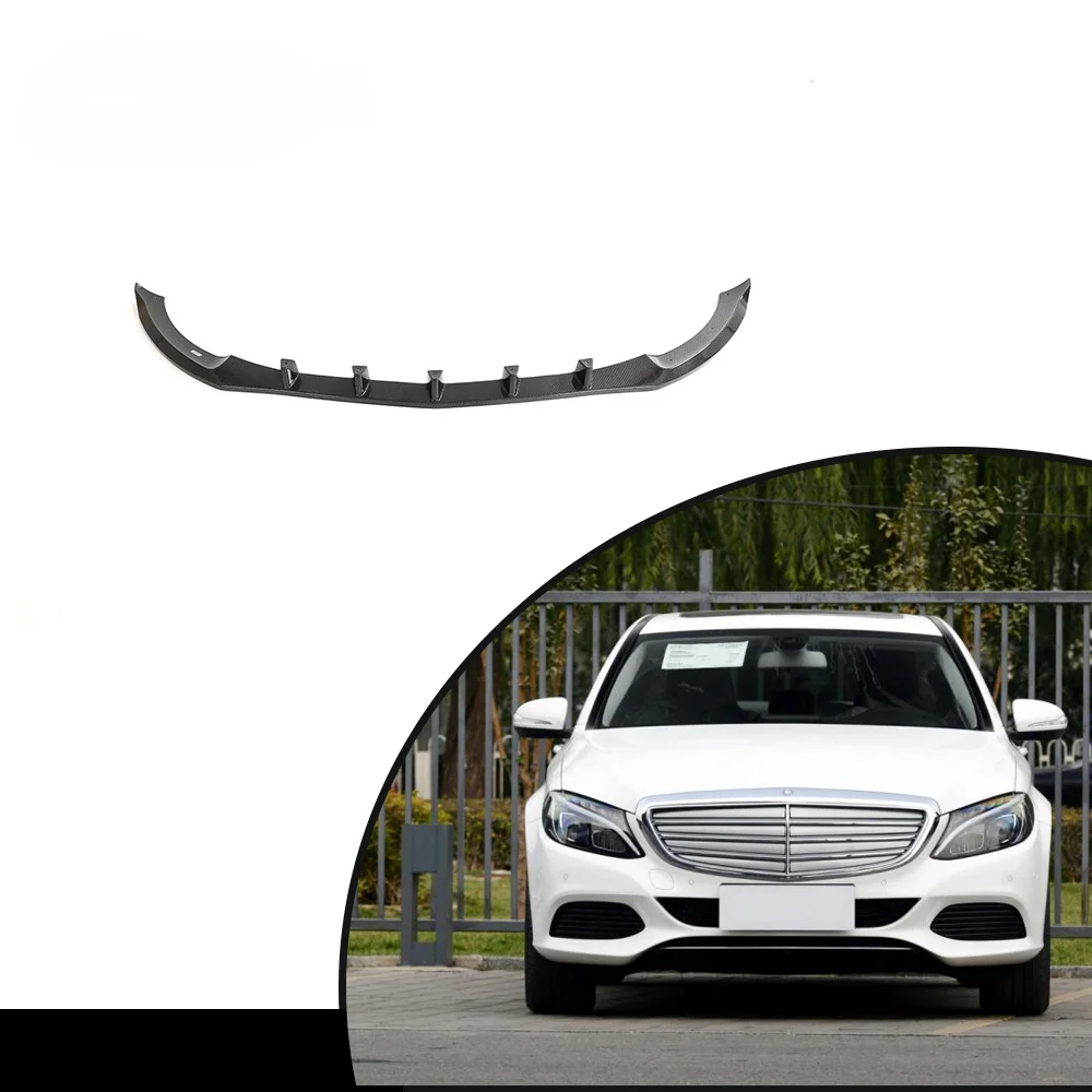 

Carbon Fiber Front Bumper Lip For Mercedes C Class W205 C180 C300 2015-2018