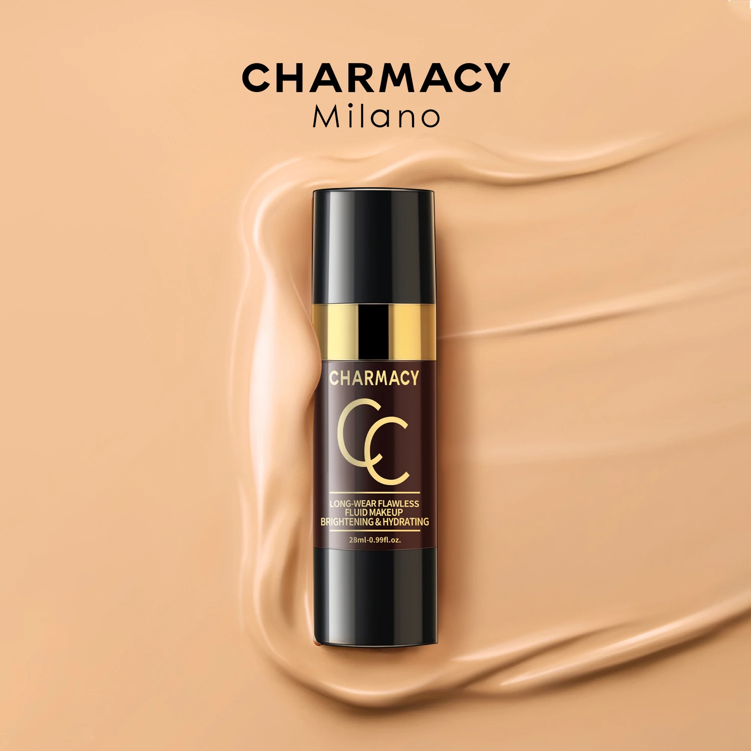 

CHARMACY Sponge Head Liquid Foundation Moisturizing Facial Primer Matte Oil Control Skin Brighten Foundation 6 Color Makeup