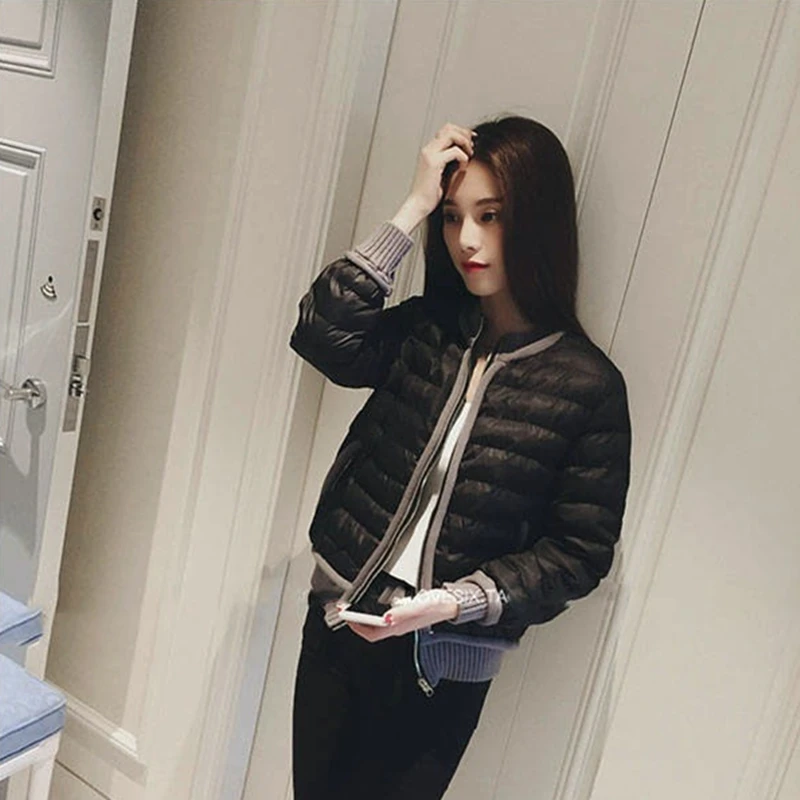 Хлопковые стеганые куртки женские парки 2022 осенне-зимние новое короткое пальто