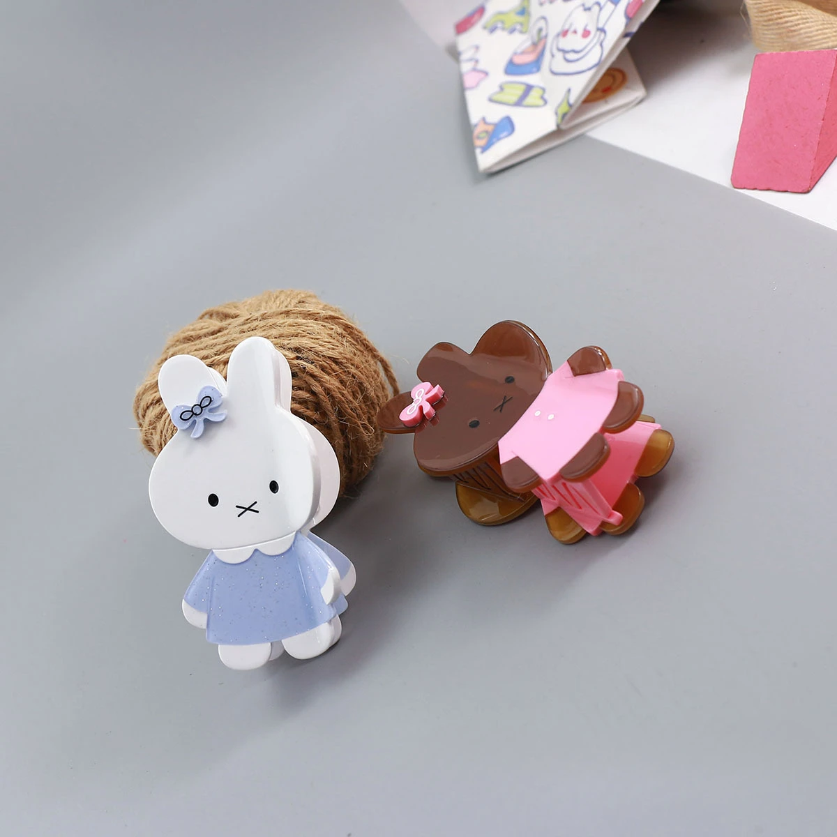 Освежающий мир милый кролик коготь для волос сестры кролика новый дизайн