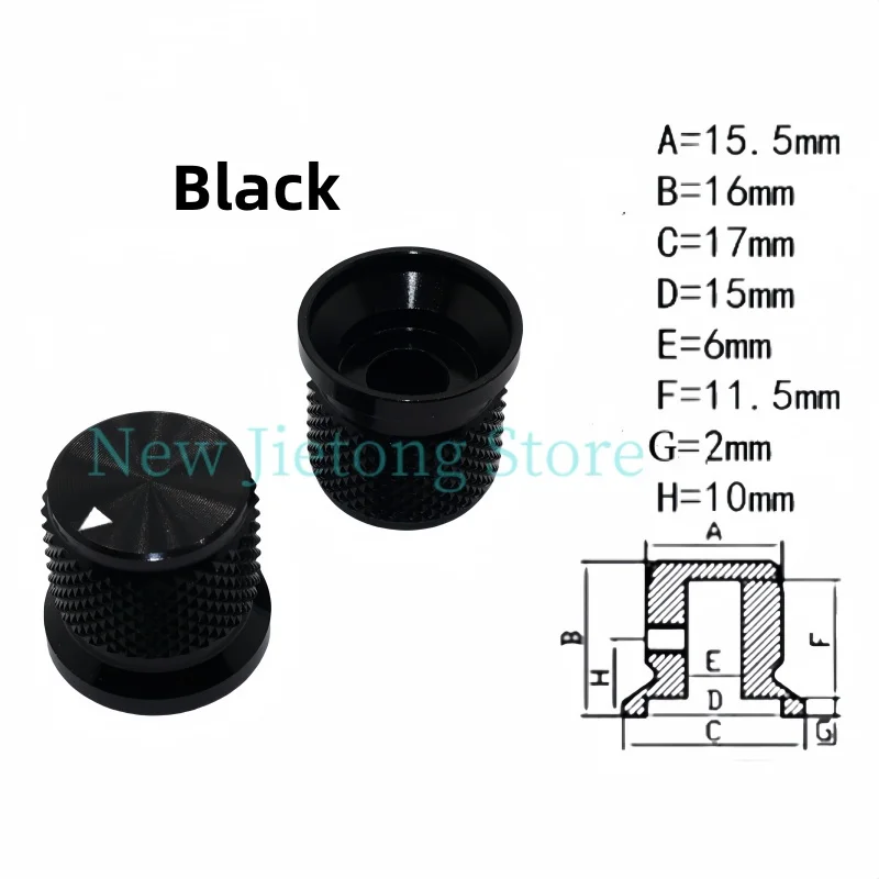 1 шт. 17x16 мм потенциометр из алюминиевого сплава крышка управления громкость