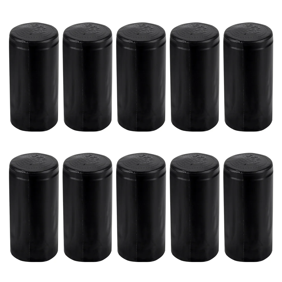 

10 Pcs Bottle Stoppers Glass Bottles Shrink Caps Pvc Capsules Heat Film Red