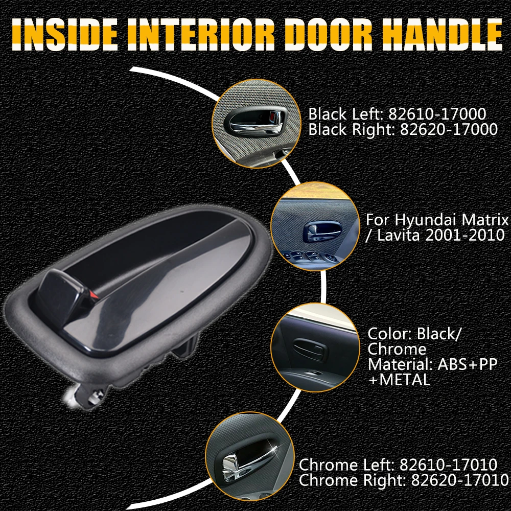 Для Hyundai Matrix Lavita 2001-2010 внутренняя дверная ручка OEM 82610-17000 82620-17000 Автомобильная