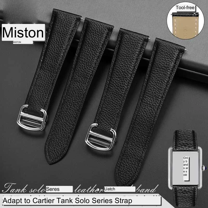 Ремешок кожаный для наручных часов 19 20 22 23 мм