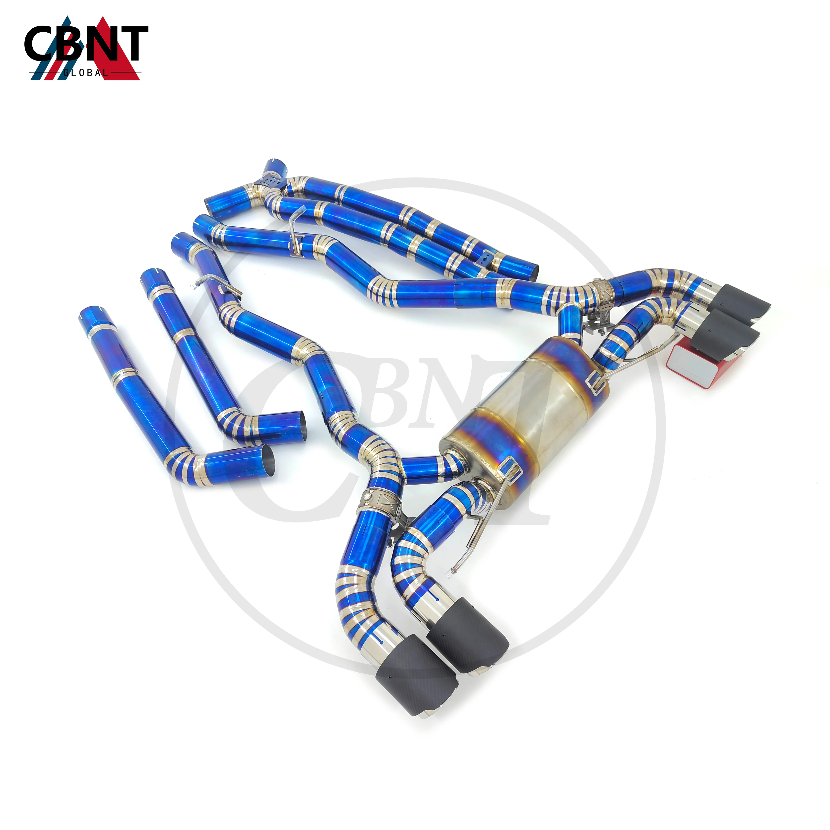 suwana rura wydechowa CBNT Catback do BMW F90 M5 4.4T 2019-2023 wysokiej jakości tytanowy tłumik układu wydechowego z zaworem