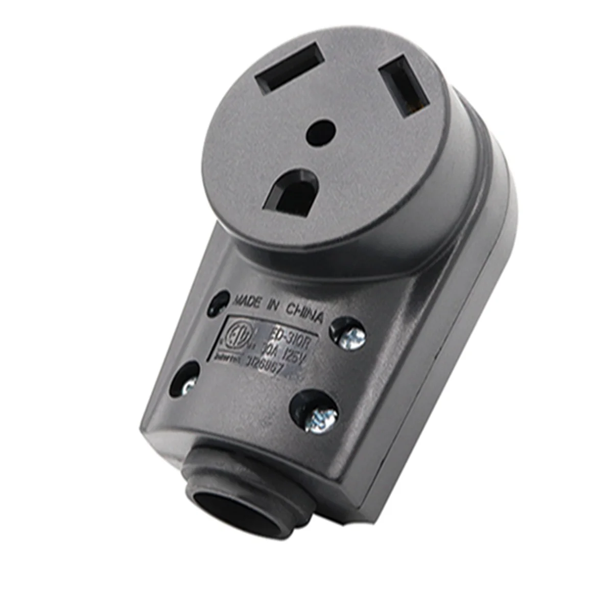 

1 PC Male Replacement Plug Ergonomic Practical 125V 30A US Style RV Plug Electrical Plug Adapter