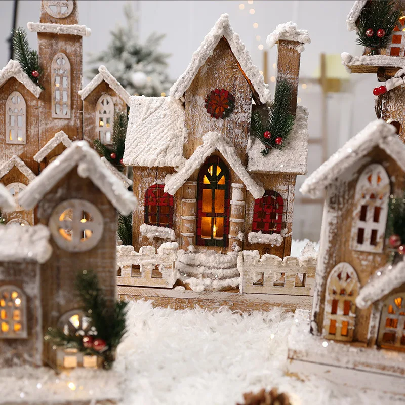 

Рождественские украшения, креативные маленькие украшения, деревянные дома, небольшие дома, атмосфера, костюмы, декорации, бытовые магазины.