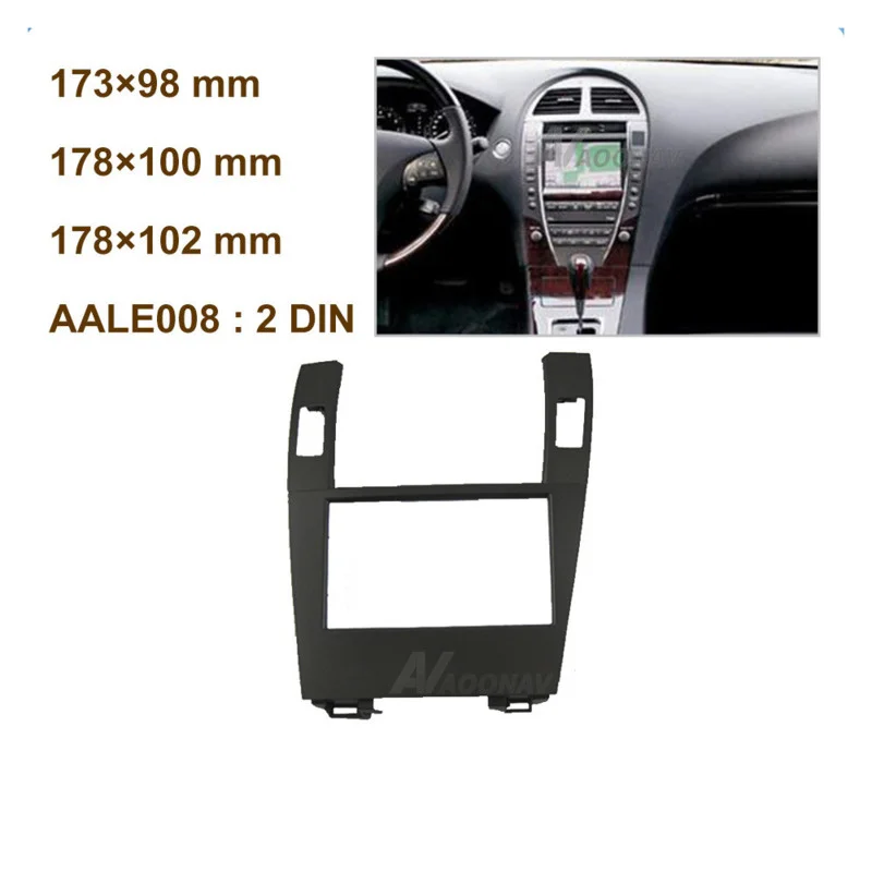 

2Din Car Radio Dashboard Dashboard Kit DVD GPS Board Panel Frame Dashboard Replacement Fit for Lexus ES350 2008