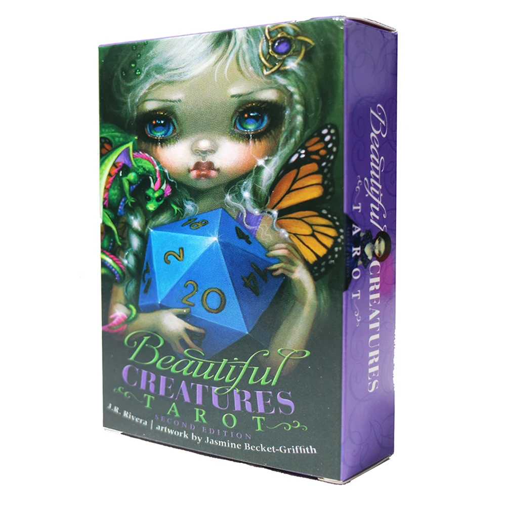 

Tarot Deck Beautiful Creatures Divination Tarot Cards for Beginners with PDF Guidebook Board Game Guidance Divination Tarot