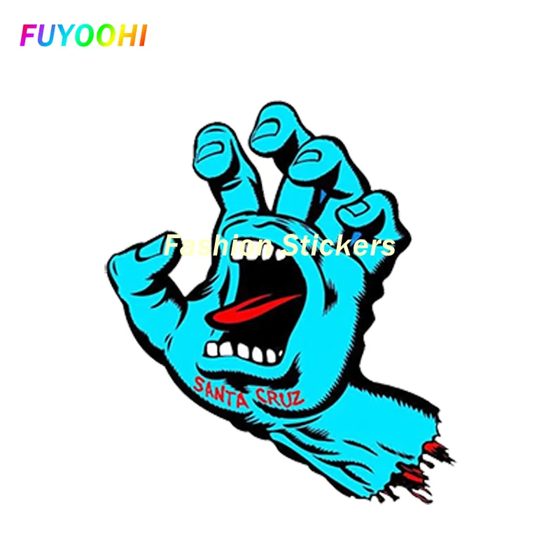 

FUYOOHI Exterior/Protection Fashion Stickers Santa Cruz Scraper Hand Poster Laptop Trolley PVC Car Sticker Motorcycle Sticker