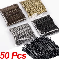 50pcsset 4 colors metal hair clips women hairpins girls hairgrips hairstyle barrettes wavy bobby pins hairpin hair accessories