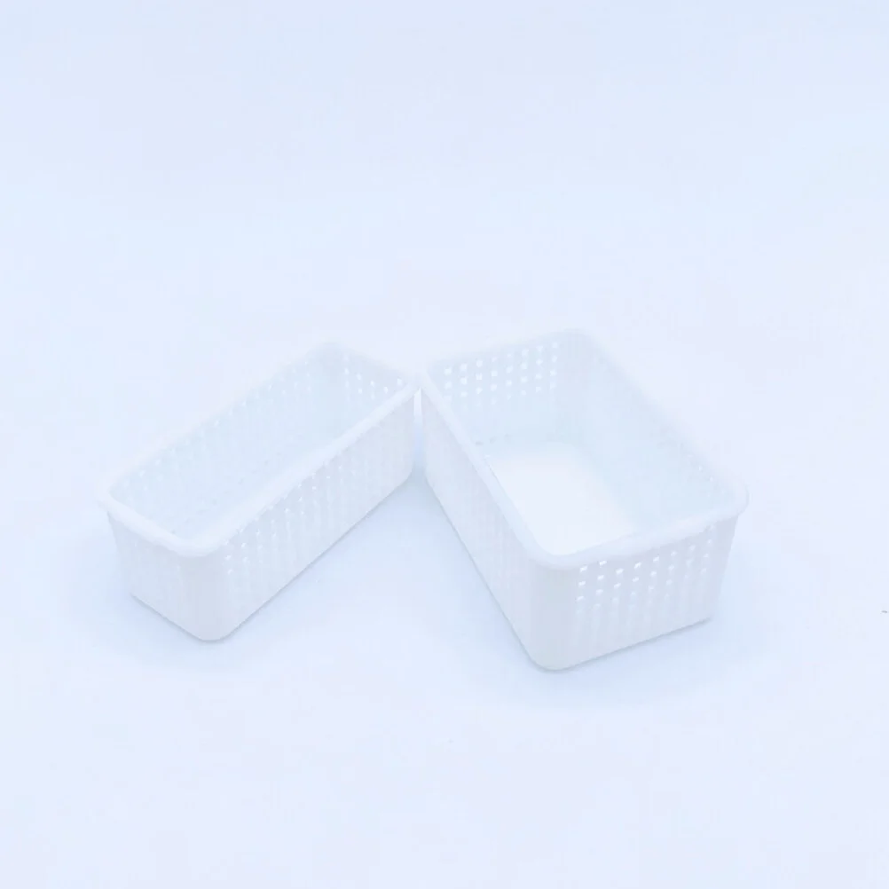 

2 Pcs House Mini Decor Miniature Storage Basket Model Models Minimalistic Tiny Accessories Pp Statue