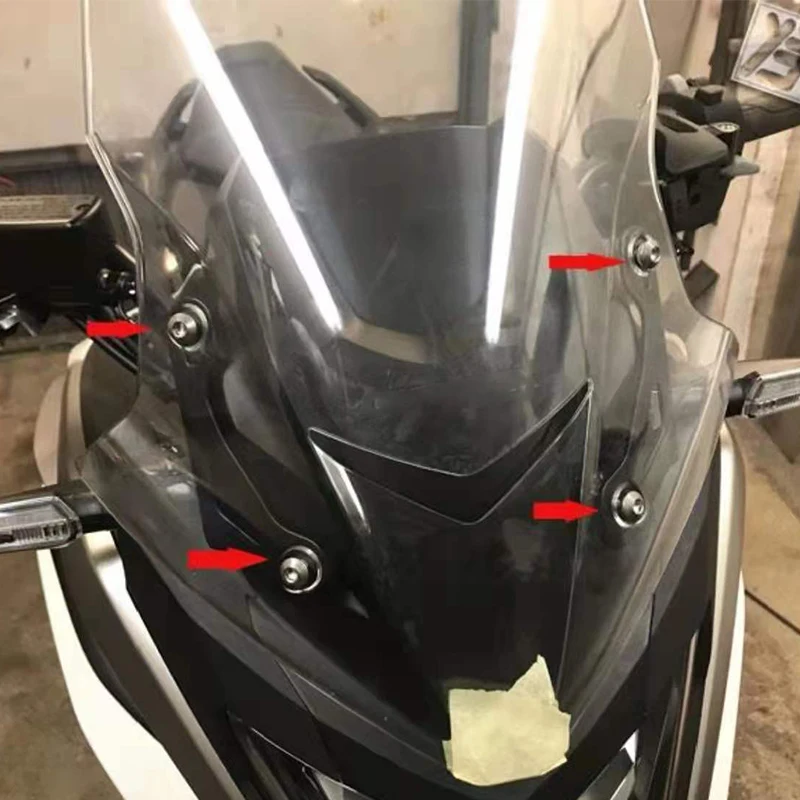 NC750X 2021 2022 Регулировка ветрового стекла мотоцикла CNC кронштейн для ветрового экрана подходит для HONDA NC 750X NC750 X Регулируемый