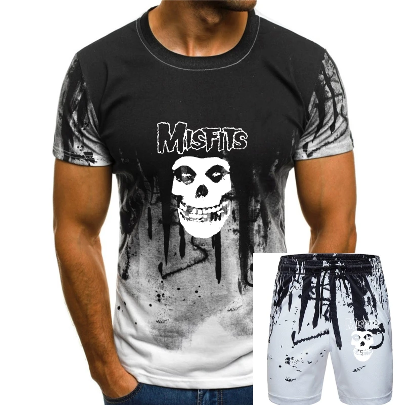 

The Misfits Skull Psychobilly Horror Punk Goth S 2Xl Mens Black T Shirt