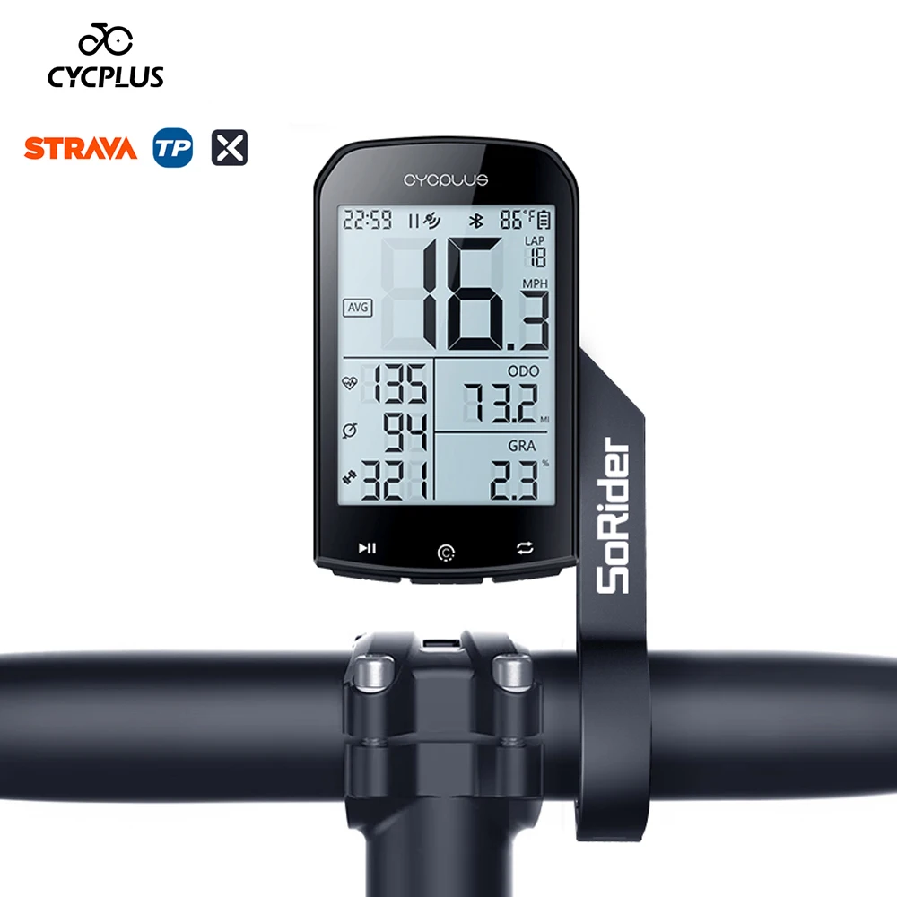 CYCPLUS M1 GPS роварны кампутар Strava бесправадны воданепранікальны дарожны цыкл MTB