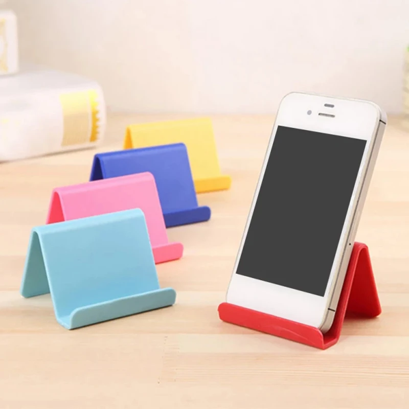 

Mobile Phone Holder Table Desktop Plastic Stand Candy Color Mini Portable Universal Bracket for Smartphone Tablets Lazy Bracket
