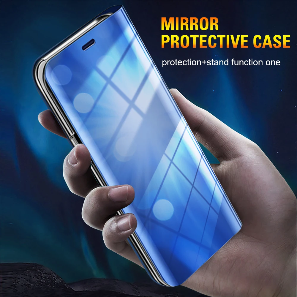 

Smart Mirror Flip Phone Cases For Samsung Galaxy S22 plus Shockproof Back Cover on For Samsung S22 ULTRA Waterproof scratchproof
