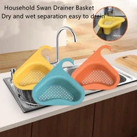 swan vegetable and fruit cleaning basket cleaning tool household hanging drain filter portable sink leftovers multi functional
