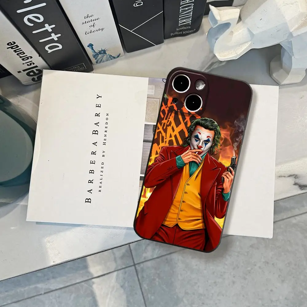 Фото Чехол для iPhone 11 12 13 14 15 16 17 Pro Max, iPhone 17 Pro Max, 17 Pro, 17 Air с дизайном «Клоун Джокер» из фильма, жесткий силиконовый чехол HYBXAXC №3
