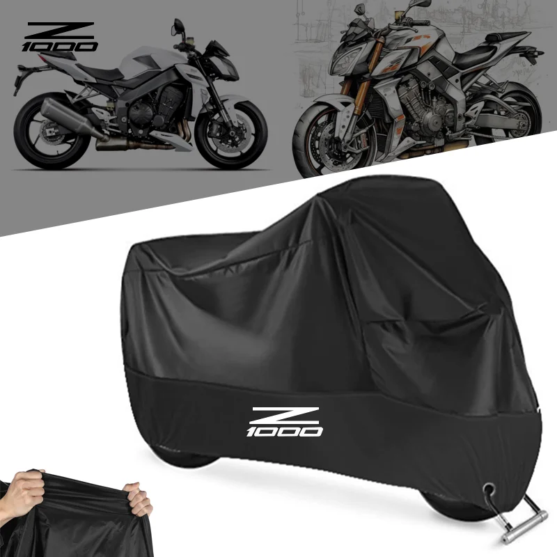 

For Kawasaki Z1000 Z1000SX Z1000/SX 2019 2020 2021 2022 Motorcycle Cover Outdoor Uv Protector Dustproof Rain Covers