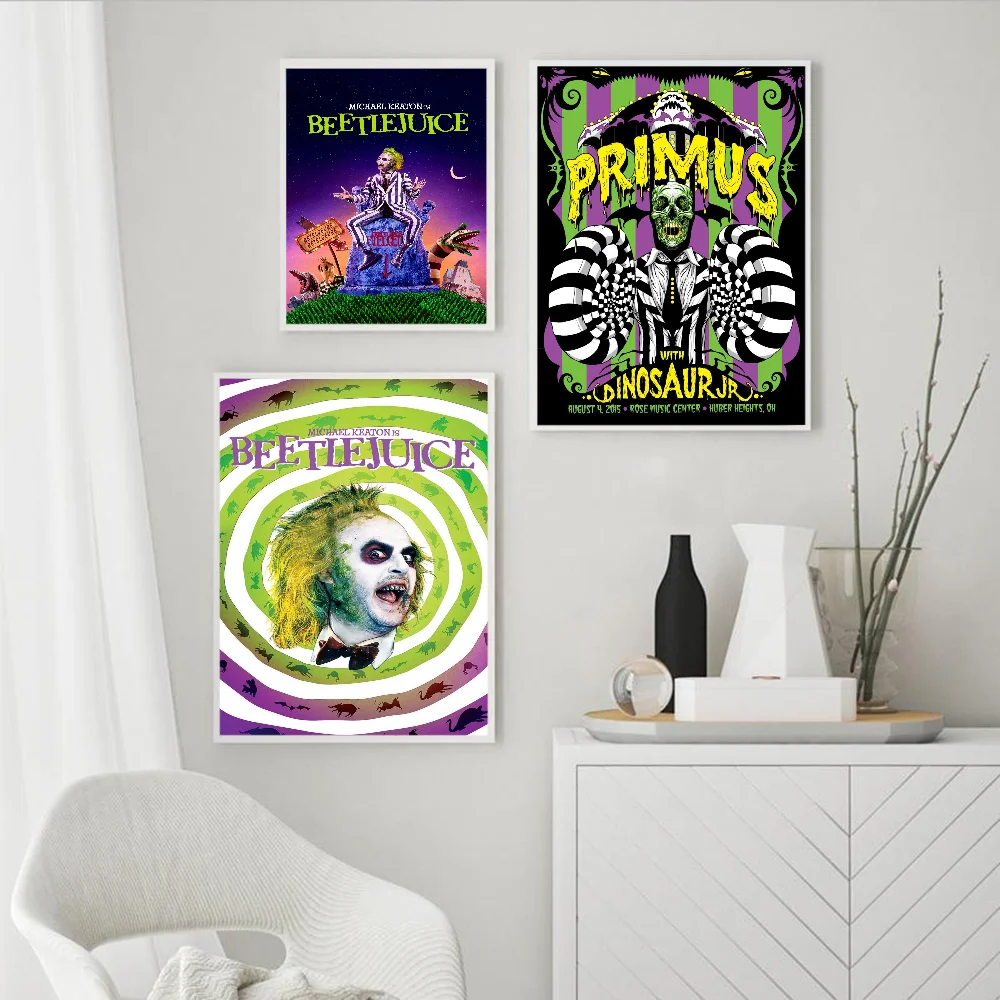 Классический фильм Битлджус комедийный ужасов липкие постеры необычные